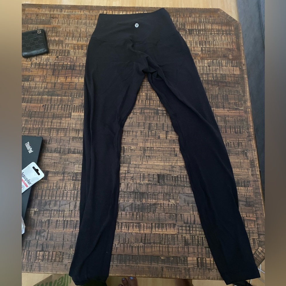 Black lulu lemon leggings medium size